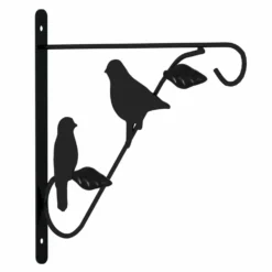 VIDAXL Supports De Panier Suspendu Avec Jardinières 4 Pcs Noir Acier -Jardin Luxueux Pas Cher Magasin d5511bf84038f2c6