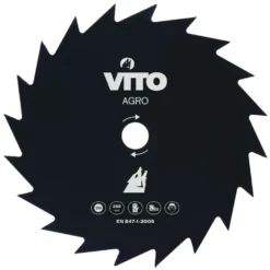 Lame De Coupe Débroussailleuse 255mm Vito 20 Dents Alesage 25.4