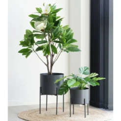 Pots De Fleurs Pavia 2 Pots De Fleurs En Gris -Jardin Luxueux Pas Cher Magasin f8ceb2f2f770604f